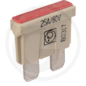 Steekzekeringen, standaard (80 volt maximaal / 25 A | natuur | VPE 1)