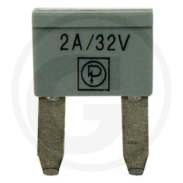 Steekzekeringen, Mini (32 volt maximaal / 2 A | grijs | VPE 10)