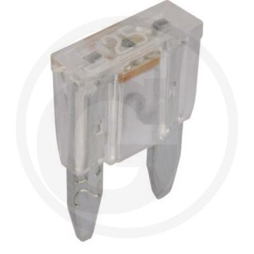 Steekzekeringen, Mini, met waarschuwings (32 volt maximaal / 25 A | wit | VPE 10 | blister)