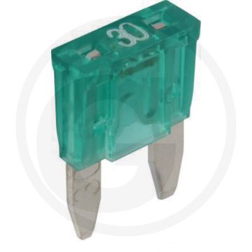 Steekzekeringen, Mini, met waarschuwings (32 volt maximaal / 30 A | groen | VPE 10 | blister)