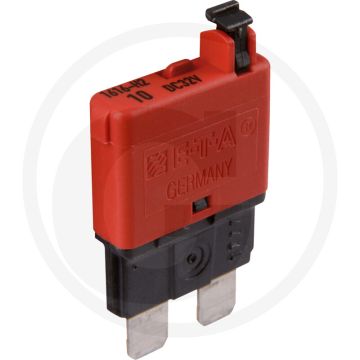 Automatische zekering, standaard (32 volt maximaal / 10 A | rood | handmatig)