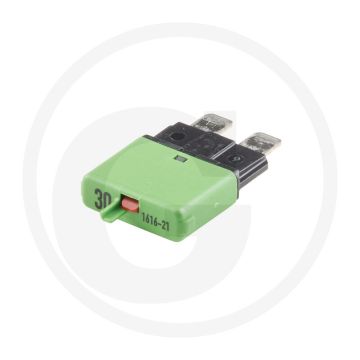Automatische zekering, standaard (32 volt maximaal / 30 A | groen | met resetknop)