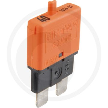 Automatische zekering, standaard (32 volt maximaal / 40 A | oranje | met resetknop)