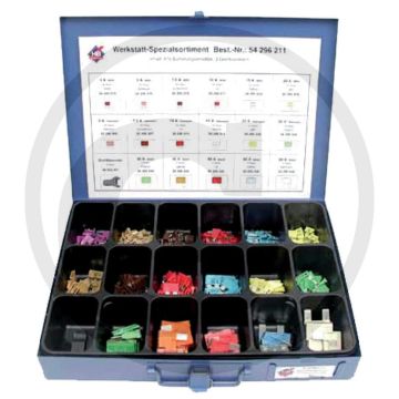 Assortiment, zekeringen (475-delig assortiment)