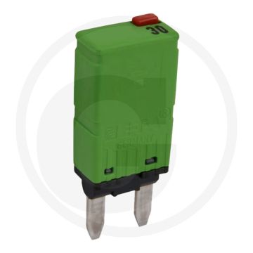 Herth & Buss Sicherungsautomat 30 A, Mini 12-24V Grün Mit Rückstellknopf
