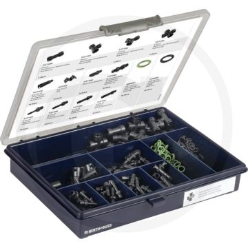 Herth & Buss Slangverbinder ANYLOX 200-delig assorti Ø3-6mm olie- en brandstofbestendig