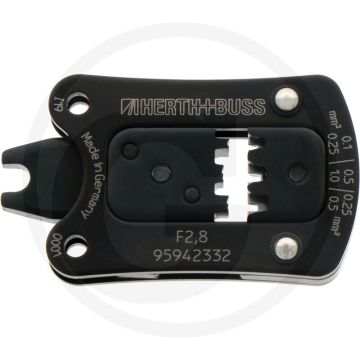 Inzetstuk voor krimptang 2,8 mm vlakstekker 0,1–1 mm²