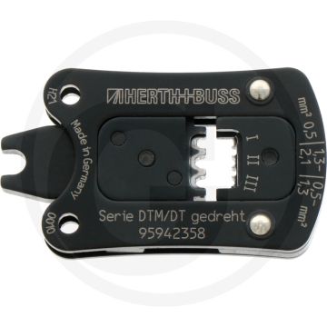 Inzetstuk voor krimptang 0,5–2,1 mm² Deutsch DT/DTM penstekker
