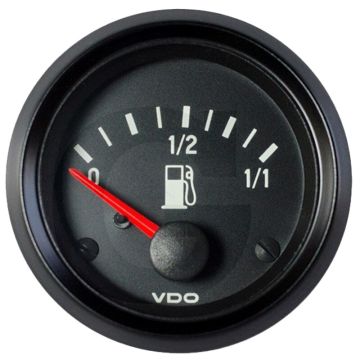 VDO Tankanzeige 52mm 12V 3-180 Ohm Schwarz Cockpit International