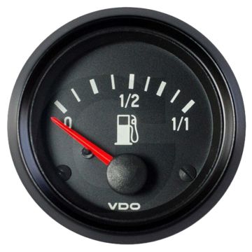VDO Vorratsanzeiger, justierbar 52mm Ø, 12V, 60-90 Ohm, IP64, Schwarz