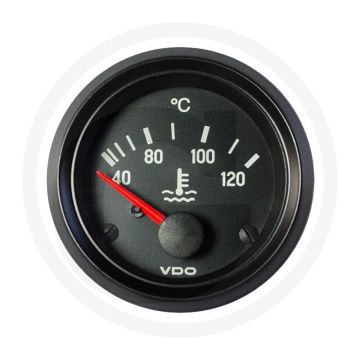 VDO Temperaturanzeige 52mm 12V +40°C bis +120°C Schwarz Cockpit International
