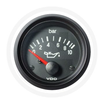 VDO Druckanzeige, el. 10 Bar, 52mm, 12V, schwarz, Cockpit Int. Serie