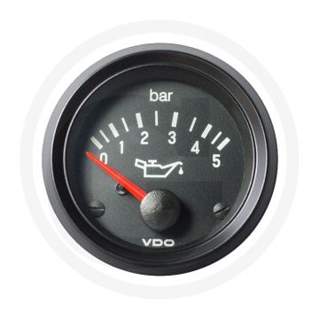 VDO Druckanzeige, el. 5 Bar – 52mm, 24V, Cockpit International, IP64, Schwarz