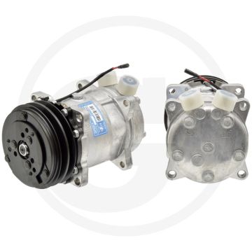 Aircocompressor 12V R134a PAG46 Ø132mm 2-groeven