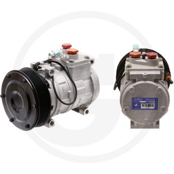 Airco 12V R134a Compressor 10PA17C Ø140mm 8-groeven