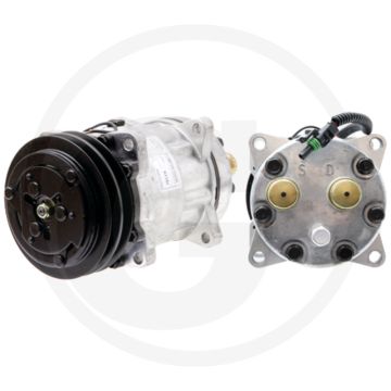 Airco 12V R134a Compressor 132mm 2-groeven