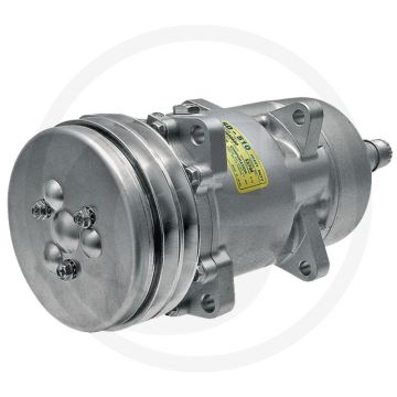Aircocompressor 12V R134a PAG46 Ø132mm 2-groeven