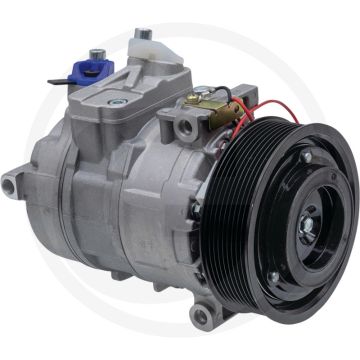Aircocompressor 12V R134a Poelie 131mm 9-groeven