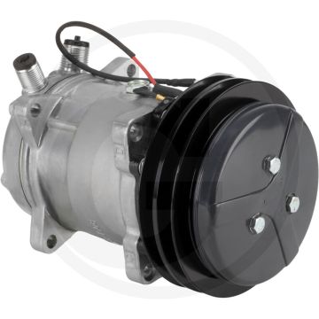 Aircocompressor 12V R134a PAG46 Ø152mm 2‑groeven