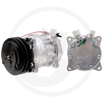 Airco 12V R134a Compressor 2-groeven 132mm Poelie