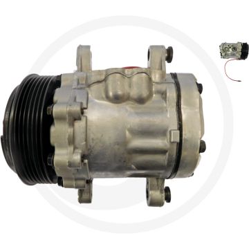 MAHLE Aircocompressor 12V R134a Poelie 112mm 6-groeven