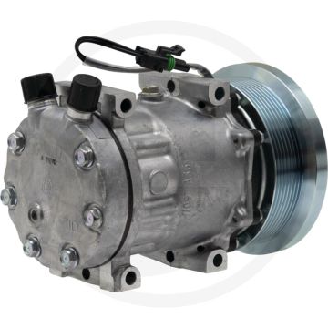 SANDEN Aircocompressor 12V R134a Ø132mm 8-groefs
