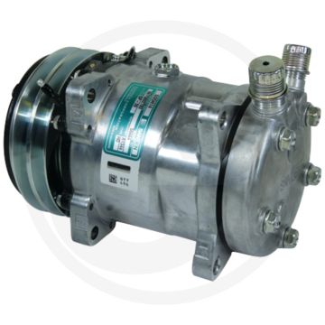 SANDEN Aircocompressor 12V R134a Ø132mm 2-groeven