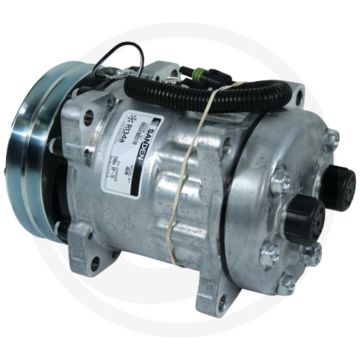 SANDEN Aircocompressor 12V R134a Poelie Ø132mm 2-groeven