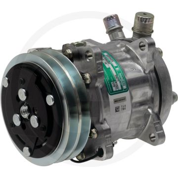 SANDEN Aircocompressor 12V R134a Ø125mm 2-groeven