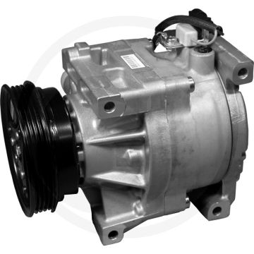 Denso Aircocompressor 12V R134a 4-groeven Poelie 105mm