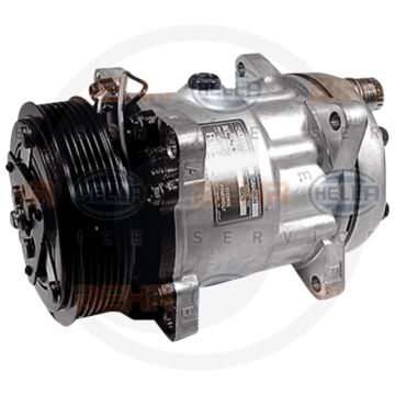MAHLE Aircocompressor 12V R134a 6-groeven Poelie 119mm