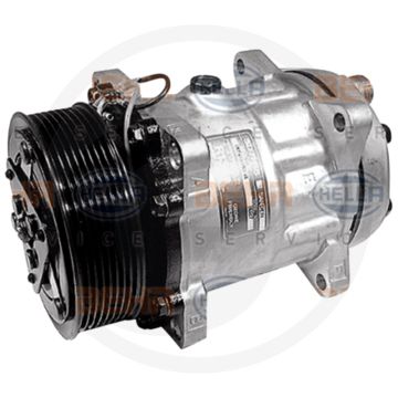 MAHLE Aircocompressor 12V R134a PAG46 Ø119mm 8-groeven