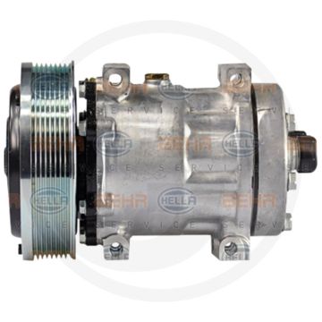 MAHLE Aircocompressor 12V R134a Poelie Ø152mm 8-groeven