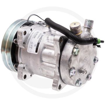 SANDEN Aircocompressor 12V R134a Poelie Ø132mm 2-groeven