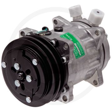 Aircocompressor 24V R134a Ø125mm 2-groef PAG46