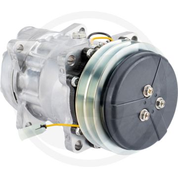 SANDEN Aircocompressor 24V R134a Ø132mm 2-groeven