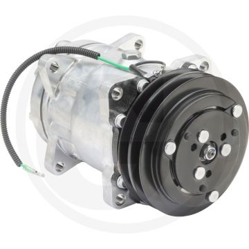 Aircocompressor 24V R134a PAG46 135ccm Ø132mm 2-groeven