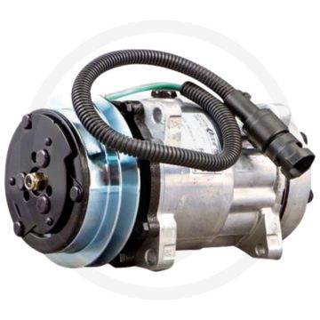 AKS-Dasis Aircocompressor 24V R134a Ø132mm 1 groef