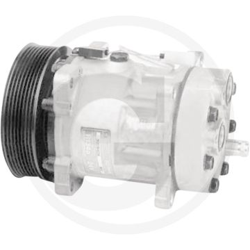 MAHLE Aircocompressor 24V R134a PAG46 Ø132mm 8-groeven PAD