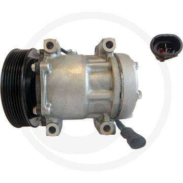 MAHLE Aircocompressor 24V R134a PAG46 Ø136mm 7-groeven PAD aansluiting
