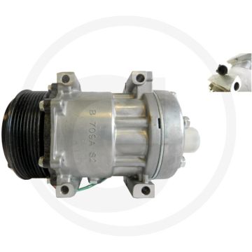 MAHLE Aircocompressor 24V R134a PAG46 Ø119mm 8-groeven