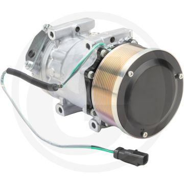 SANDEN Aircocompressor 24V R134a 12-groeven poelie Ø126 mm