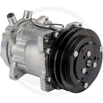 Aircocompressor 24V R134a 132mm 7-zuiger