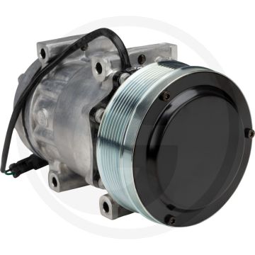 Aircocompressor 24V R134a PAG46 180cc 8-groeven Ø133mm