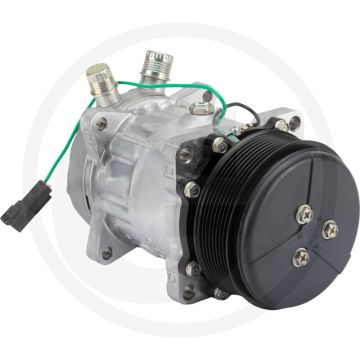 SANDEN Aircocompressor 24V R134a Ø119mm 8-groeven