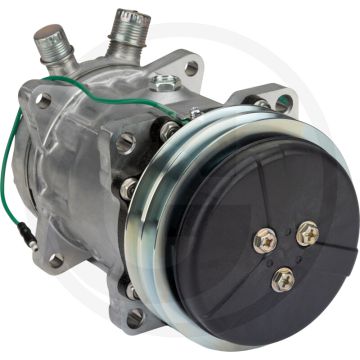 SANDEN Klimakompressor 24V R134a Ø132mm 2-groeven