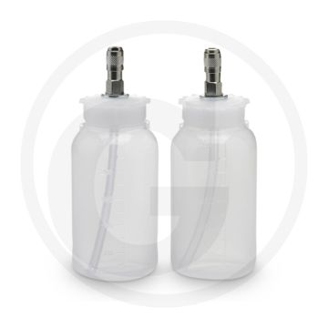 WAECO Oel- u. UV-Universalflaschensatz – 2×250 ml kunststofflessen voor ASC-serviceapparatuur
