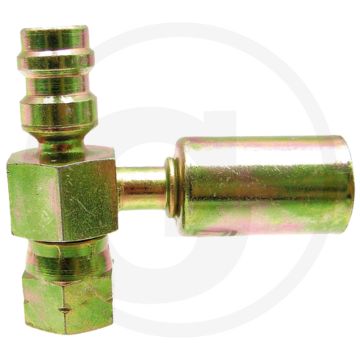 WAECO Koppeling 90° Aluminium Gr.6 (5/16") DN8 5/8"-18UNF