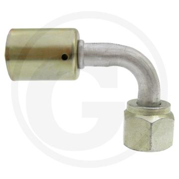 WAECO Koppeling 90° Aluminium 7/8"-14UNF-2B Gr.10 (1/2") DN13