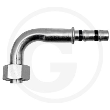 Manuli Koppeling 90° IG 5/8”-18-UNF 08 | Gr.8 DN10 | Aansluiting F | A=79mm B=40,4mm